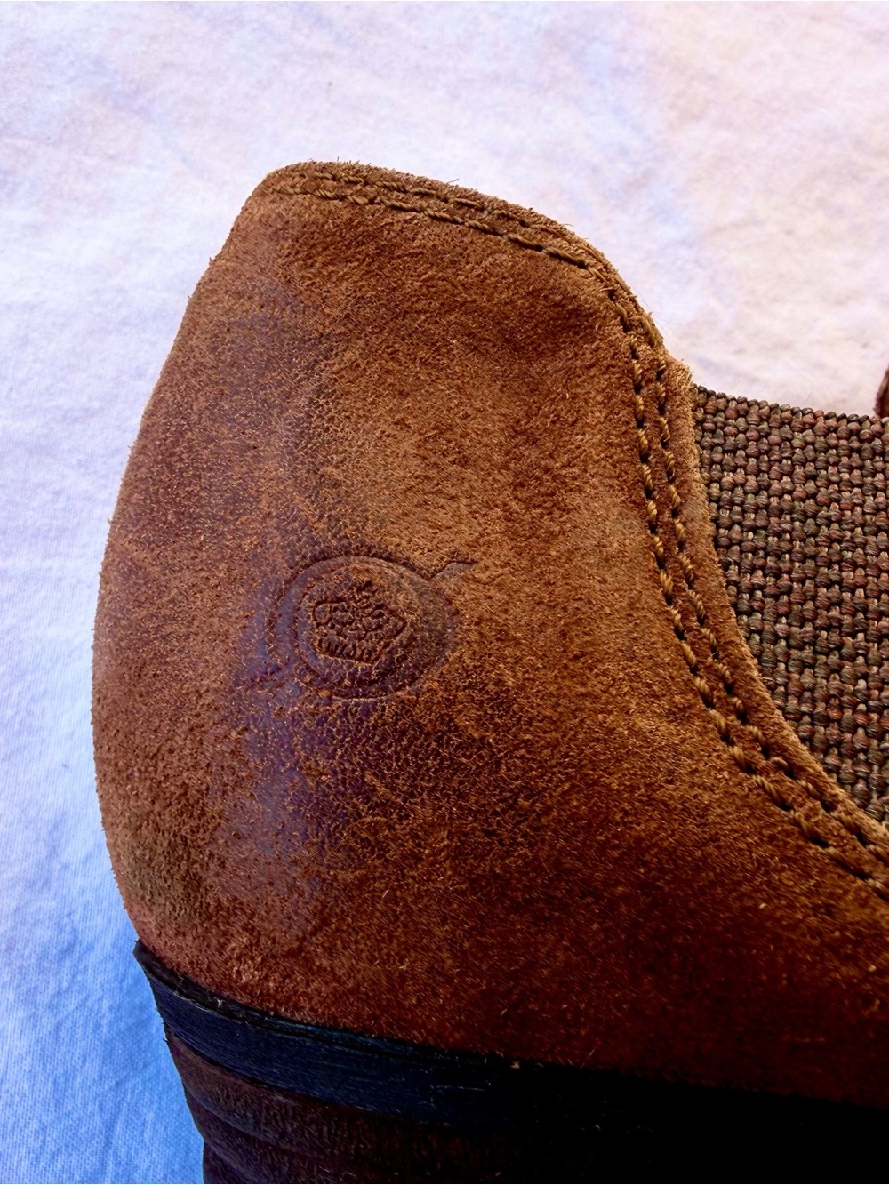 Born Dallia Ankle Boots distressed brown rust suede Sz 8 Soft Comfy Great Cond - Picture 5 of 9